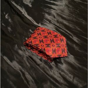 SAINT LAURENT Tie (Red, Silk)